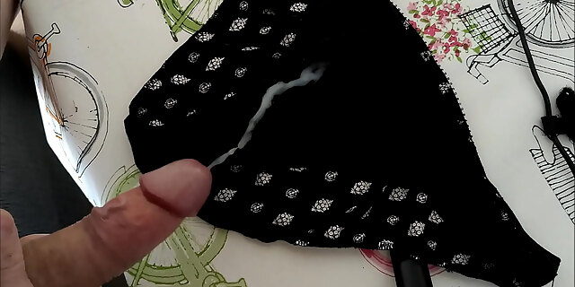 bra,cum,cumshot,masturbation,panties,wife