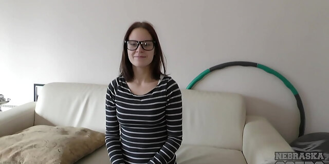 brunette,casting,first time,innocent,petite,pretty,small tits,tight